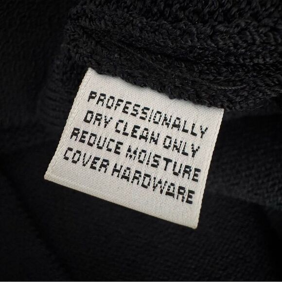 Vintage 90s St. John Black Santana Knit Halter Midi Dress Size 6 - Picture 12 of 12
